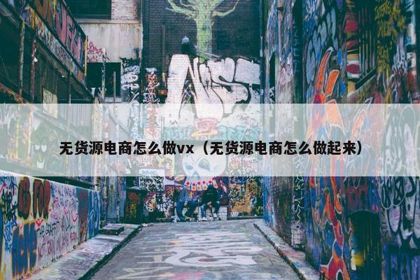 无货源电商怎么做vx（无货源电商怎么做起来）