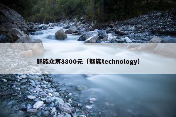 魅族众筹8800元（魅族technology）
