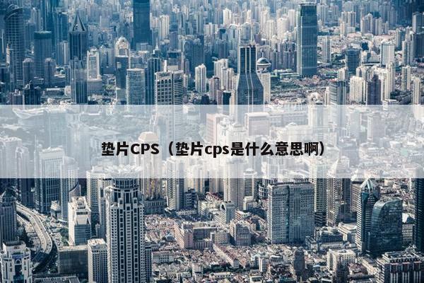 垫片CPS（垫片cps是什么意思啊）