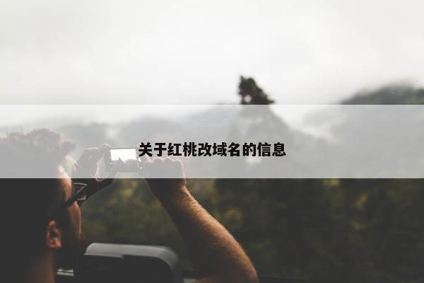 关于红桃改域名的信息