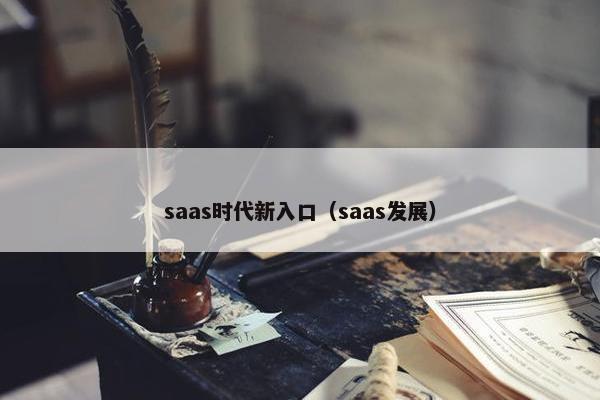 saas时代新入口（saas发展）