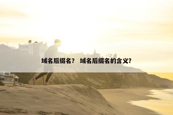 域名后缀名？ 域名后缀名的含义？