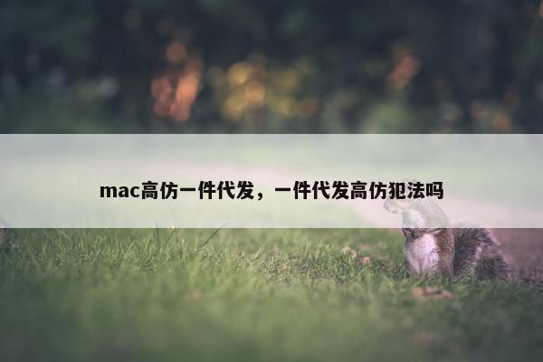mac高仿一件代发，一件代发高仿犯法吗