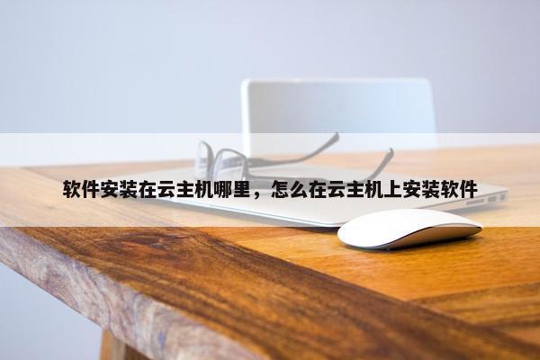 软件安装在云主机哪里，怎么在云主机上安装软件