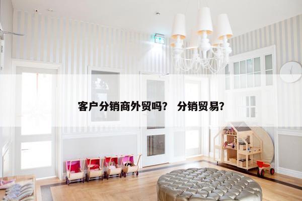 客户分销商外贸吗？ 分销贸易？