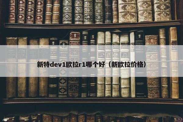 新特dev1欧拉r1哪个好（新欧拉价格）