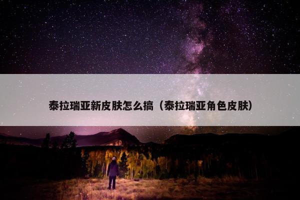 泰拉瑞亚新皮肤怎么搞（泰拉瑞亚角色皮肤）