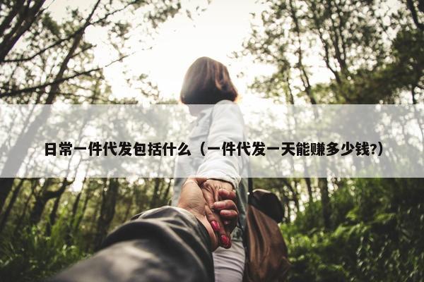 日常一件代发包括什么（一件代发一天能赚多少钱?）
