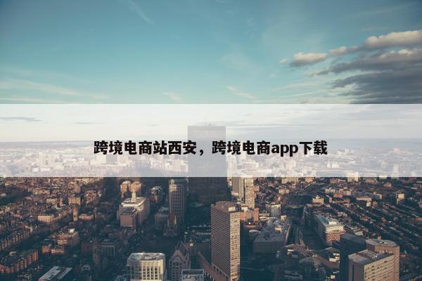 跨境电商站西安，跨境电商app下载