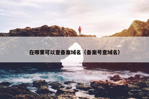 在哪里可以查备案域名（备案号查域名）