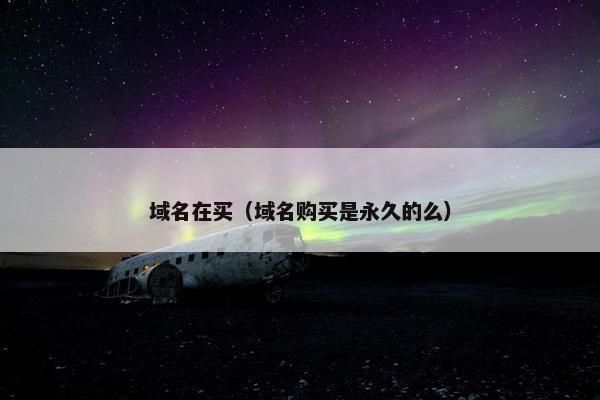 域名在买（域名购买是永久的么）
