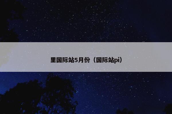 里国际站5月份（国际站pi）
