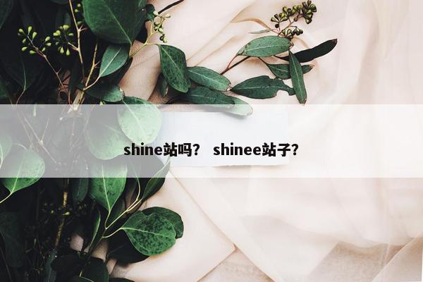 shine站吗？ shinee站子？