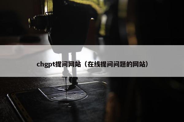 chgpt提问网站（在线提问问题的网站）