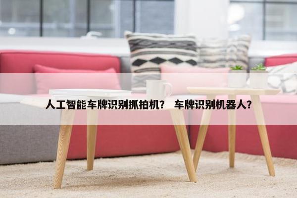 人工智能车牌识别抓拍机？ 车牌识别机器人？