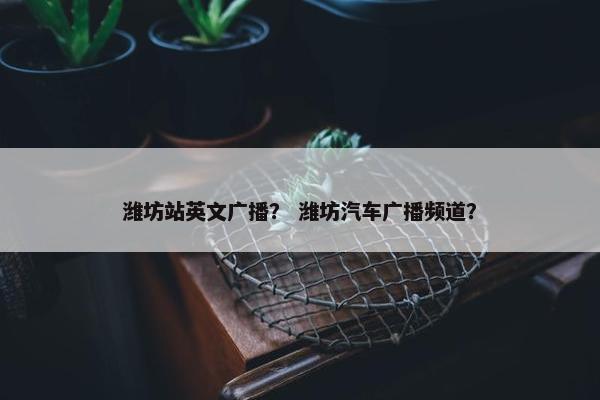 潍坊站英文广播？ 潍坊汽车广播频道？