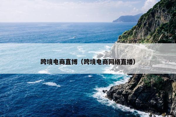 跨境电商直博（跨境电商网络直播）