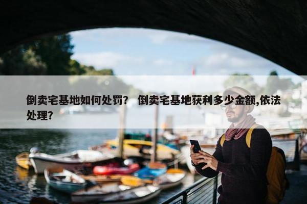 倒卖宅基地如何处罚？ 倒卖宅基地获利多少金额,依法处理？