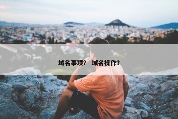 域名事项？ 域名操作？