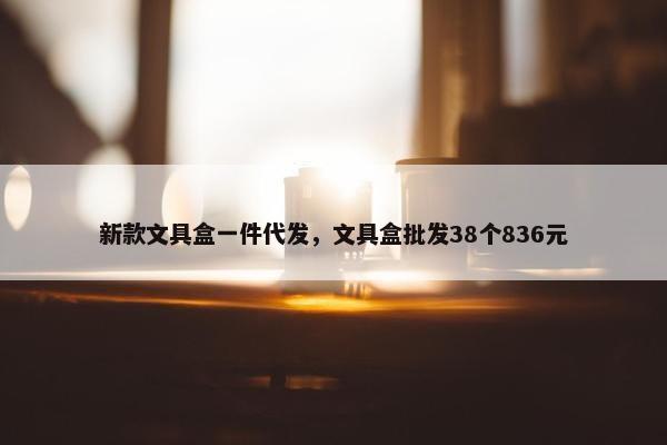 新款文具盒一件代发，文具盒批发38个836元