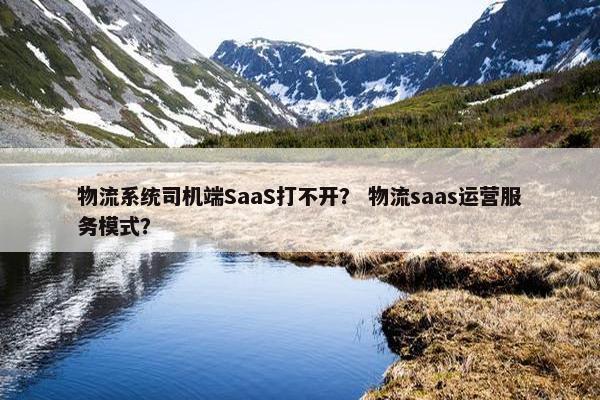 物流系统司机端SaaS打不开？ 物流saas运营服务模式？