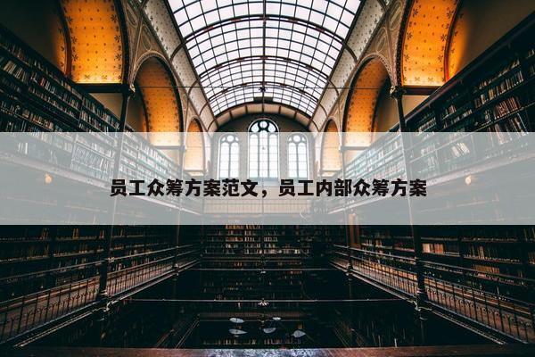员工众筹方案范文，员工内部众筹方案