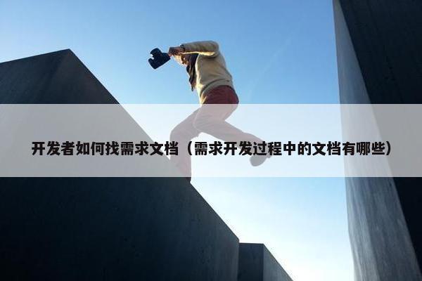 开发者如何找需求文档（需求开发过程中的文档有哪些）