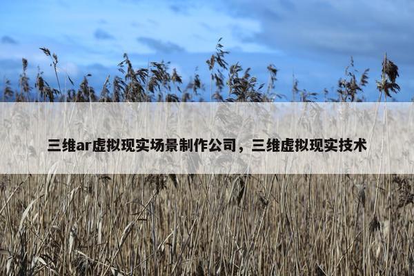 三维ar虚拟现实场景制作公司，三维虚拟现实技术