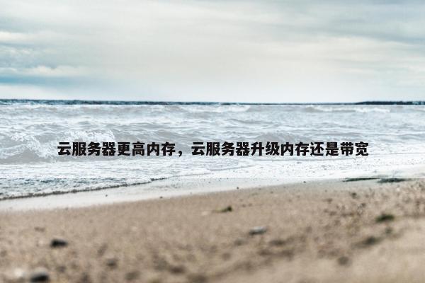 云服务器更高内存，云服务器升级内存还是带宽