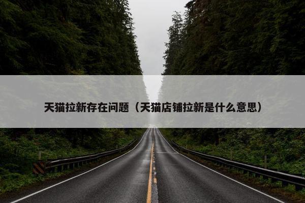 天猫拉新存在问题（天猫店铺拉新是什么意思）