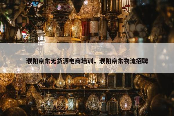 濮阳京东无货源电商培训，濮阳京东物流招聘