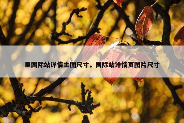 里国际站详情主图尺寸，国际站详情页图片尺寸