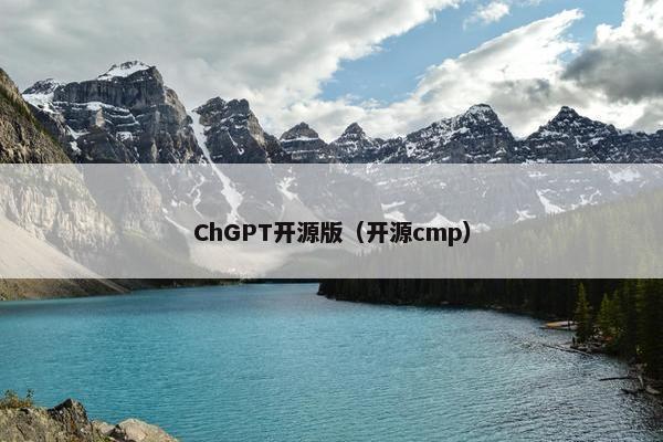 ChGPT开源版（开源cmp）