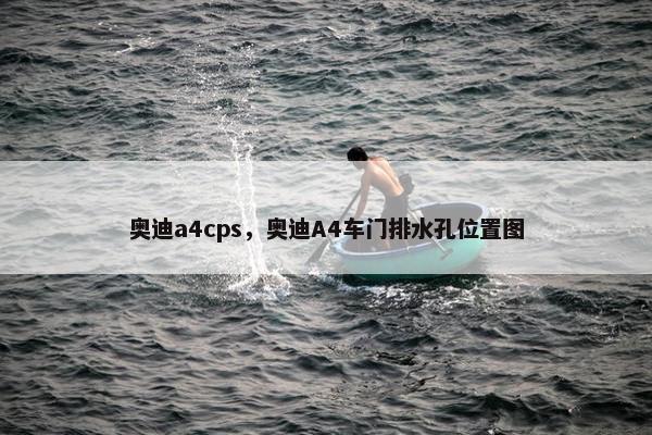 奥迪a4cps，奥迪A4车门排水孔位置图