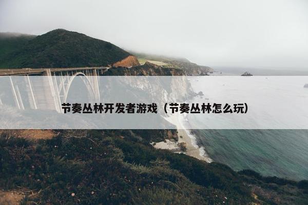 节奏丛林开发者游戏（节奏丛林怎么玩）