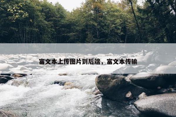 富文本上传图片到后端，富文本传输
