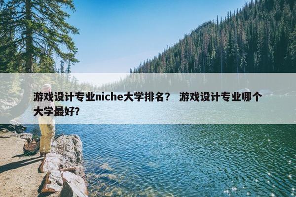 游戏设计专业niche大学排名？ 游戏设计专业哪个大学最好？