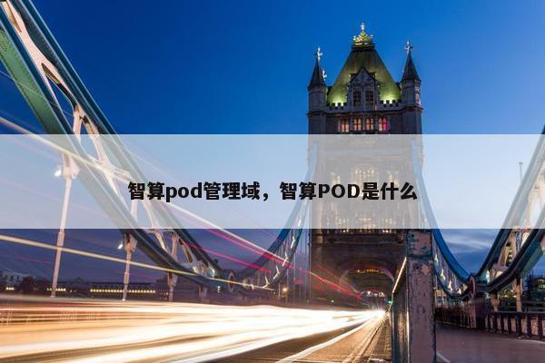 智算pod管理域，智算POD是什么