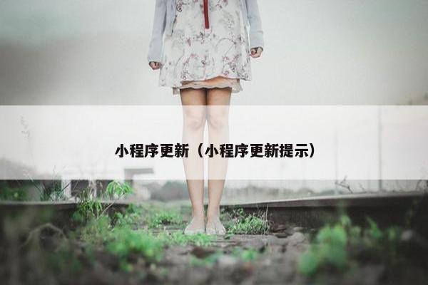 小程序更新（小程序更新提示）